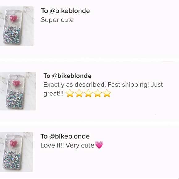 NEW iPhone 7+/8+/7/8 Soft Glitter Pink Heart Case - Picture 5 of 5